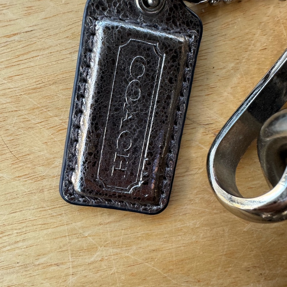 Coach Brooke Metallic Silver Women's Leather Purse - Picture 3 of 8
